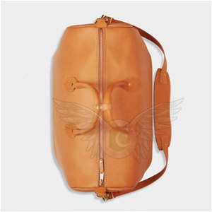Bolsa de Viaje de Cuero Genuino de Gran Capacidad, Forma Ovalada, Asa Superior, Cierre de Cremallera, Altura de 15-15.9 Pulgadas, Capacidad Inferior a 20L - Product Image 3