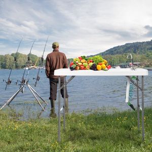 Table de cuisine de camping avec pulvérisateur, évier pliable et robinet pour les aventures en plein air et les campings - Product Image 3