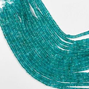 5mm-6mm Natural azul apatita piedra preciosa suave Heishi neumático cuentas para joyería hacer collar pulseras última colección 2025 - Product Image 2