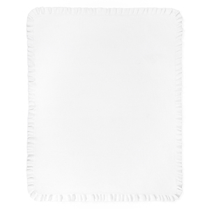 <b>White</b> Solid Color Knitted <b>Throw</b> Blanket Ruffle Edge Organic Cotton Rectangular Home Use Spring Autumn Eco-Friendly Simple Style - Product Image 6