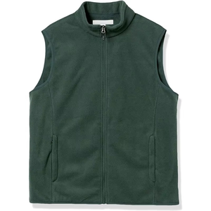 Gilet polaire zippé intégral pour homme, chaud et épais, avec logo personnalisé, taille US, pour le travail et l'hiver, veste de travail, uniforme, manteau, gilet, veste sans manches - Product Image 1