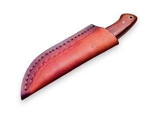 Cuchillo EDC de hoja fija personalizado Nordic Forge, mango de palisandro, funda de cuero, OEM personalizable, hoja completa de acero 12c27, cuchillo de camping. - Product Image 6