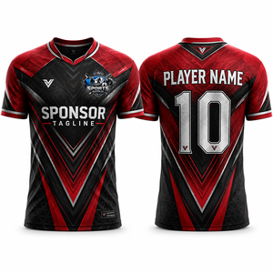 เสื้อฟุตบอลสโมสรใหม่ ผ้าโพลีเอสเตอร์คุณภาพสูง พิมพ์ลายด้วยระบบดิจิตอล ทนทาน ระบายอากาศได้ดี ชุดกีฬา - Product Image 1