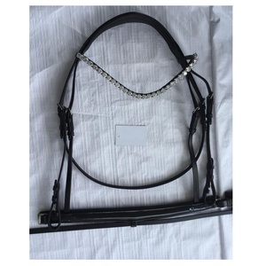High Quality English Leather Horse Bridle Latest Design Soft Padded <b>Crystallized</b> Durable <b>Top</b> Supplier Wholesaler Manufacturer - Product Image 5