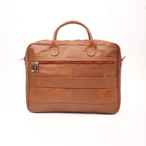 Maletín para Portátil de Cuero Genuino Personalizado con Compartimento Acolchado para Portátil, Diseño Portátil para Marcas Corporativas - Product Image 1