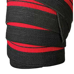 Vendas para rodillas (par) con correa para sentadillas, levantamiento de pesas, powerlifting, prensa de piernas y entrenamiento cruzado - Vendaje flexible para rodillas de 39 pulgadas - Product Image 5