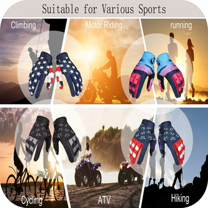 Gants de VTT respirants à écran tactile, gants de vélo de montagne à doigts entiers avec grip en silicone - Product Image 3