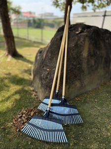 Solid Wood Pine Wood Floor Cleaning Broom Pole Mop Handle Broom Stick Mop Stick <b>Leaf</b> Rake Handle - Product Image 3
