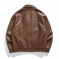 Veste en cuir véritable tendance avec capuche amovible, vestes en cuir personnalisées