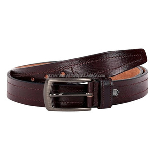 เข็มขัดหนังลำลองสำหรับธุรกิจของผู้ชายเข็มขัดลำลองทำจากหนังแท้แบบสั่งทำ - Product Image 2