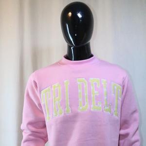 Sweat-shirts TRI DELTA à col montant 450 GSM, broderie personnalisée avec nom, coupe ample et oversize, 100% coton molletonné French Terry - Product Image 1
