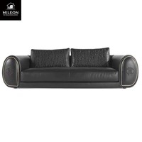 Nouveau modèle de mobilier, canapé d'angle moderne de luxe, salon, ensemble de canapés en cuir importé, mobilier pour hall d'hôtel, villa, appartement