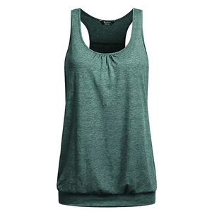 Camiseta sin mangas para mujer de secado rápido para yoga, venta al por mayor con logotipo personalizado y transpirable, OEM, cómoda para deportes diarios, gimnasio, fitness, correr - Product Image 5