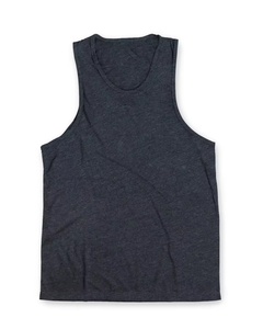 Custom Logo Cotton <b>Mens</b> Workout Summer Breathable Embroidery Tank Tops Fitness Heavyweight <b>Mens</b> Ribbed Tank Top <b>Singlets</b> - Product Image 6