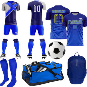 Ensemble de maillot et short de football pour hommes, style professionnel, matière durable pour l'entraînement et les matchs - Product Image 1
