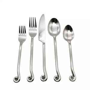 Elegant Stainless Steel <b>Flatware</b> Set Modern Silverware Cutlery Set Modern Design High Quality Hand Polished <b>Flatware</b> Set - Product Image 6