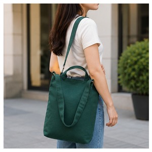 Custom 300 GSM Dyed Cotton Canvas Crossbody Tote Bag <b>for</b> Women Adjustable Shoulder Strap Custom Logo Wholesale Manufacturer OEM - Product Image 6