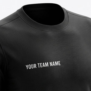 Custom Sublimated <b>Soccer</b> Jersey Set Men's Black Short Sleeve Moisture Wicking Uniforms Adult Size Crew Neck 100% Polyester - Product Image 4