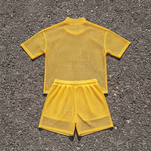 100% Polyester Clubwear Sheer <b>Mesh</b> Shorts <b>Set</b> Men Lightweight Summer Beachwear <b>Mesh</b> Shorts <b>Two</b> <b>Piece</b> Men's - Product Image 2