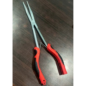 Pince à bec long de 11 pouces de qualité supérieure, à dents crantées, outil de pêche avec ressort de rappel, outils multifonctions pour retirer les hameçons, en acier inoxydable - Product Image 4