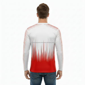 เสื้อยืดออกกำลังกายผู้ชาย ระบายอากาศ ป้องกันรังสียูวี แขนยาว/แขนสั้น น้ำหนักเบา เย็นสบาย เหมาะสำหรับฟิตเนส วิ่ง เดินป่า - Product Image 4