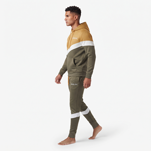 Men's Custom 3 Color Hooded <b>Jogger</b> Suit Polyester Tracksuit Regular Fit Casual Workout Two Piece Sports <b>Set</b> Wholesale - Product Image 4