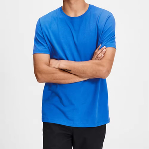 เสื้อยืดออกแบบเอง ราคาถูก MOQ ต่ำ ระบายอากาศได้ดี ผ้าฝ้าย 100% เป็นมิตรกับสิ่งแวดล้อม ไม่เป็นขุย แขนสั้น ขายส่งจำนวนมาก - Product Image 1