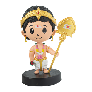 Figurine décorative Lord Murugan Bobblehead avec design de divinité hindoue traditionnelle pour la décoration intérieure, les cadeaux et l'affichage religieux - Product Image 3