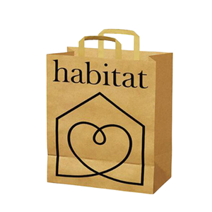 Sacs cadeaux en papier kraft brun recyclé, écologiques, réutilisables, durables, personnalisés avec poignées, impression de logo personnalisée - Product Image 3