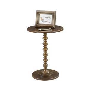 Table de Chevet Ronde Traditionnelle en Bois de Luxe & Table Basse Écologique pour Salon et Chambre à Coucher – Prix de Gros - Product Image 3