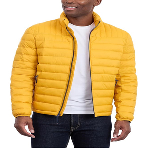 Custom <b>Men</b>’s Insulated <b>Winter</b> Jacket Lightweight Padded Construction with Full Zip Front and Practical Side Pockets - Product Image 2