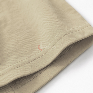 T-shirt décontracté surdimensionné personnalisé pour homme 2026, broderie longue, motif uni, design vierge, poids lourd, vente en gros OEM, faible coût - Product Image 4