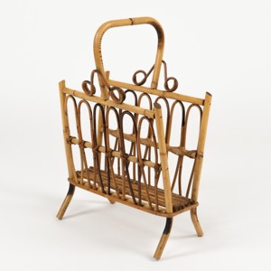 Revisteros de ratán premium al mejor precio, soporte de mimbre natural para organizar revistas y libros - Product Image 4