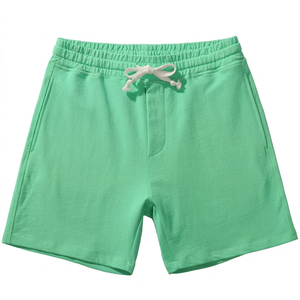 กางเกงขาสั้นเทอร์รี่ลำลองสไตล์สปอร์ตสำหรับผู้ชาย แห้งเร็ว เอวยางยืดสูง ระบายอากาศดี มีกระเป๋าเก็บของ ทรงหลวมใส่สบาย เหมาะสำหรับเล่นโยคะ - Product Image 1