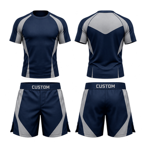 BJJ Rash Guard Submission <b>Wrestling</b> Brazilian Jiu Jitsu Mixed Martial Arts Polyester/Spandex - Product Image 1