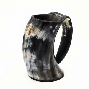 Jarra de Cuerno Vikinga de Diseño Único, Jarra de Cuerno de Buey Genuino, Jarra de Cerveza Medieval al por Mayor con Logotipo Personalizado - Product Image 5