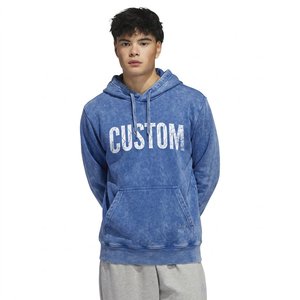 Sweat à capuche délavé pour homme, broderie personnalisée, sweat-shirt en molleton vintage, marque privée, vente en gros, fabricant de vêtements streetwear - Product Image 4