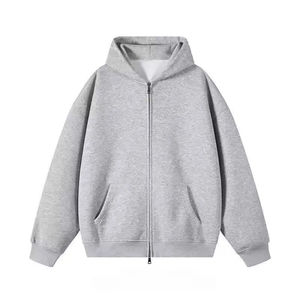 Sweat-shirt à capuche unisexe surdimensionné avec broderie d'ailes d'ange grises, streetwear décontracté pour hommes et femmes - Product Image 4