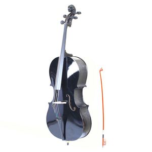 Cello professionnel 4/4 en bois avec cordier en fibre de carbone, archet et chevalet en colophane noire, ancien code 85409801 - Product Image 3