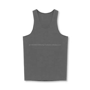 Débardeurs de sport pour hommes personnalisés, couleur unie, 100% coton, musculation, impression décontractée, bouton, motif 3D, échantillon gratuit - Product Image 4