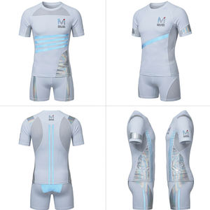 Uniformes de porristas personalizados con pantalones cortos, conjuntos sublimados para equipos de chicas, ropa profesional para presentaciones de baile y animación. - Product Image 6