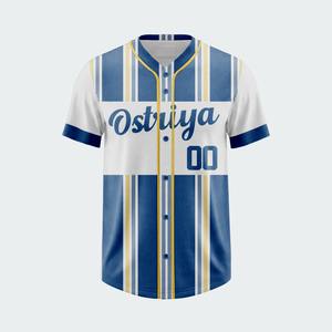 Nouveau design 2026 – Maillot de baseball/softball à manches courtes entièrement boutonné, respirant, séchage rapide, col en V, unisexe, vêtement de sport, logo personnalisé - Product Image 1