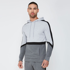 Sudadera con Capucha Oversize Gris para Hombre, Tejido French Terry, Estilo Urbano, para Otoño, con Bolsillos, 100% Algodón Ecológico - Product Image 3