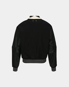 Veste en cuir respirante pour homme - Bleu marine, col montant classique, style motard, coupe ajustée, grandes tailles, mode streetwear décontractée - Product Image 3