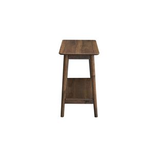 Tavolo Consolle Lamonte in Noce con Ripiano, Elegante Tavolino Laterale per Divano - Product Image 3
