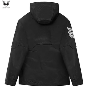 เสื้อแจ็คเก็ตกันลมแบบสวมหัวสำหรับกิจกรรมกลางแจ้ง ทนทาน มีกระเป๋าอเนกประสงค์หลายช่อง กันน้ำ พร้อมฮู้ดดี้เทคโนโลยีขั้นสูง - Product Image 4