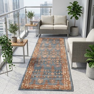 Alfombra de lana hecha a mano con diseños artísticos para decoración moderna del hogar y hostelería. - Product Image 3