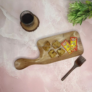 Bandeja de madera personalizable al por mayor, nueva placa de cargador de madera duradera, pulida, al mejor precio para servir comida de fruta, ocasiones de fiesta - Product Image 4