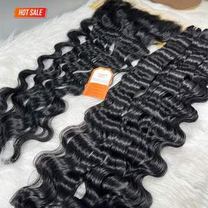 13x6 HD Lace Front 100% Cabello puro sin procesar Extensiones de cabello ondulado profundo suelto Calidad superior Larga vida útil - Product Image 6