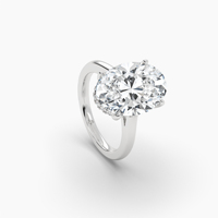 Bague de Fiançailles Chrétienne en Moissanite Ovale de 5,15 CTW de Qualité Supérieure, en Argent 925 Plaqué Or 18K, Sertie à Griffes avec Halo Caché – Vente en Gros